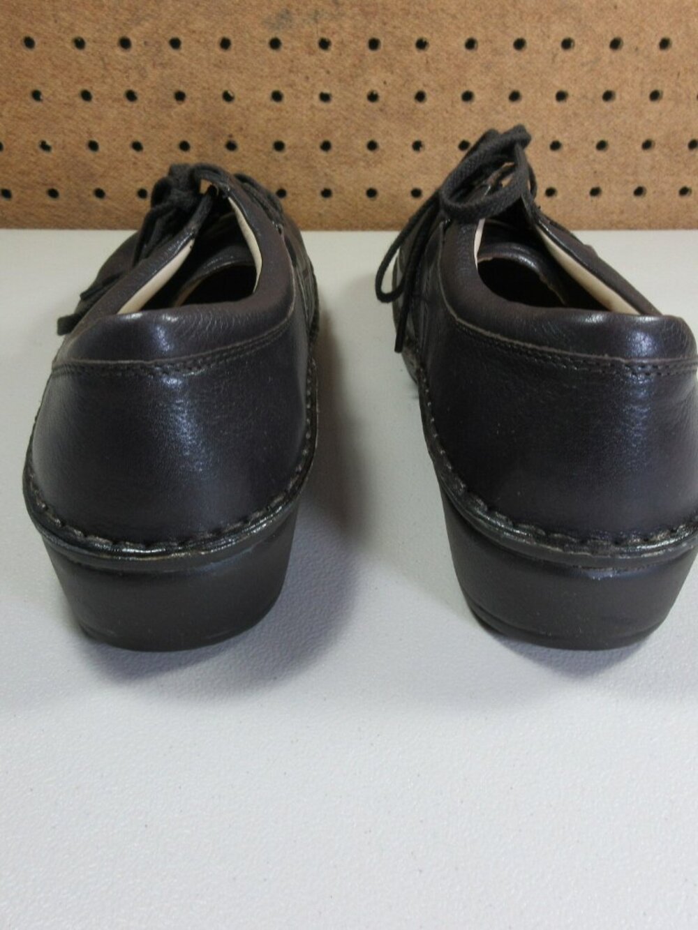 Finn Comfort womens solid brown Vaasa wedge oxfords 8.5 39 D EUC - Picture 5 of 6